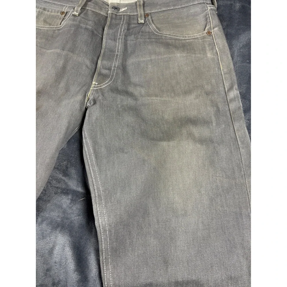 Levis‎ 501 Original Straight Fit Grey Denim Jeans Mens 33x30 Button Fly Mexico